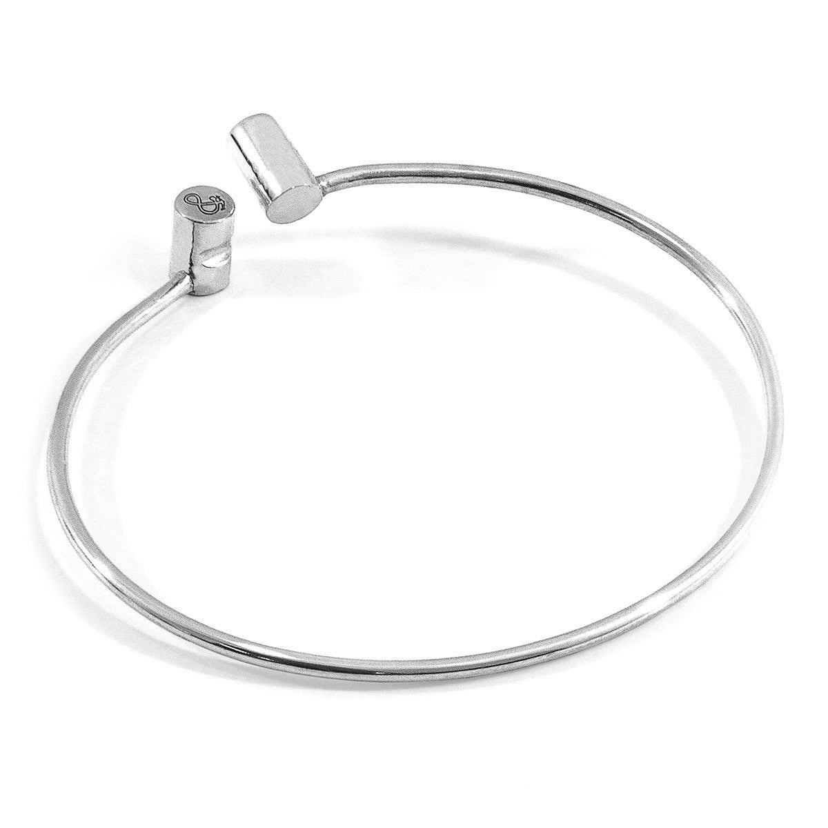 Men's Wynne Capsule Midi Geometric Silver Bangle