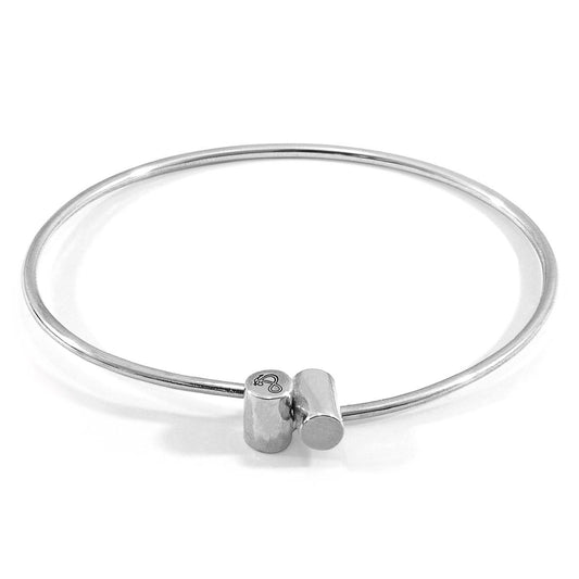 Men's Wynne Capsule Midi Geometric Silver Bangle