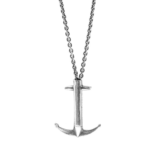 Women's Luxury Admiral Anchor Signature Silver Necklace Pendant