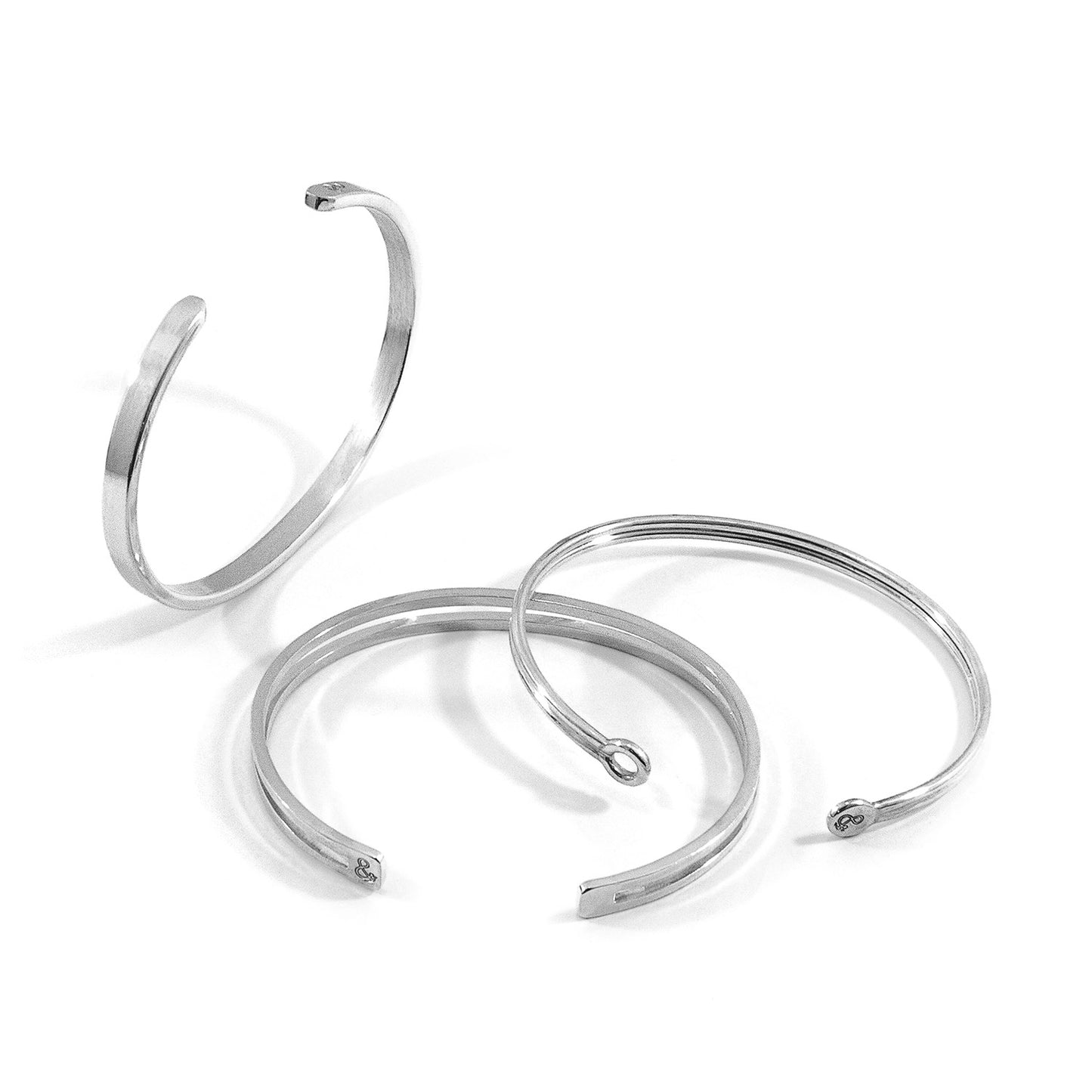 Men's Reynolds Element Midi Geometric Silver Bangle